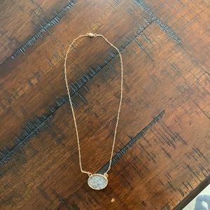 14k gold plated Amethyst necklace